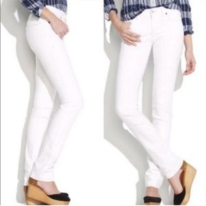 Madewell Rail Straight white jeans 24 X 34